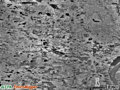 Zip code 55077 satellite photo by USGS