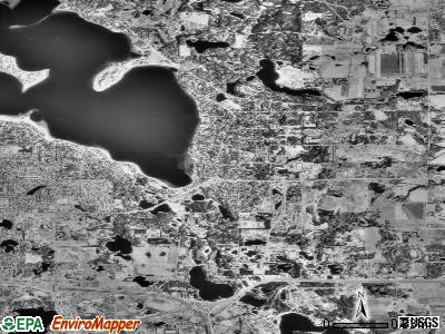 Zip code 55115 satellite photo by USGS