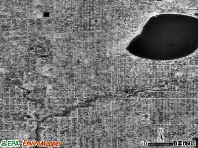 Zip code 55410 satellite photo by USGS