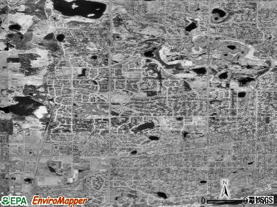 Zip code 55437 satellite photo by USGS