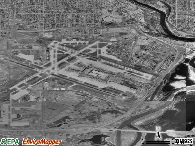 Zip code 55450 satellite photo by USGS