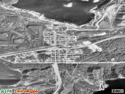 Zip code 55716 satellite photo by USGS