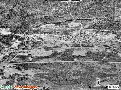 Zip code 55782 satellite photo by USGS