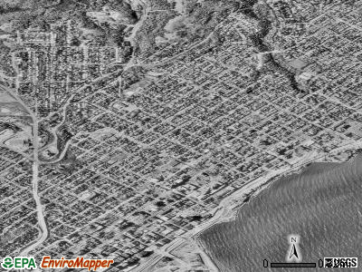 Zip code 55805 satellite photo by USGS