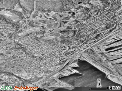 Zip code 55806 satellite photo by USGS