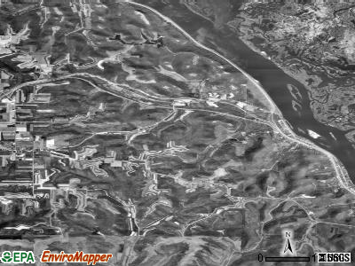 Zip code 55925 satellite photo by USGS