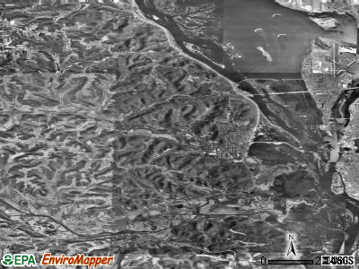 Zip code 55947 satellite photo by USGS