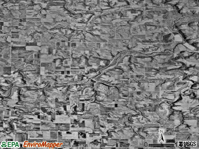 Zip code 55957 satellite photo by USGS