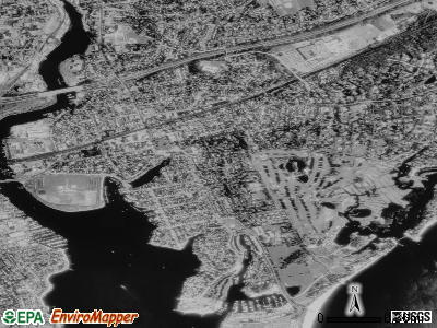 Zip code 06855 satellite photo by USGS