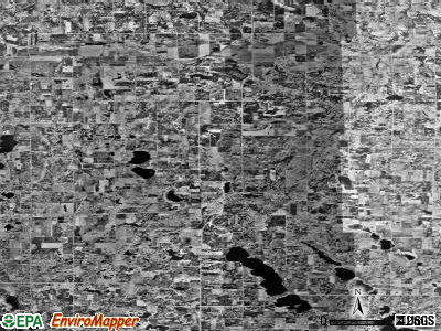 Zip code 56243 satellite photo by USGS