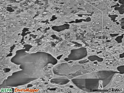 Zip code 56468 satellite photo by USGS