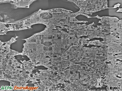 Zip code 56524 satellite photo by USGS