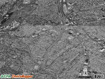 Zip code 07013 satellite photo by USGS