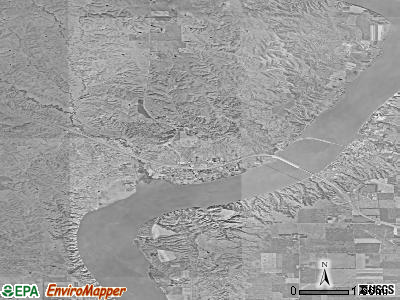 Zip code 57365 satellite photo by USGS