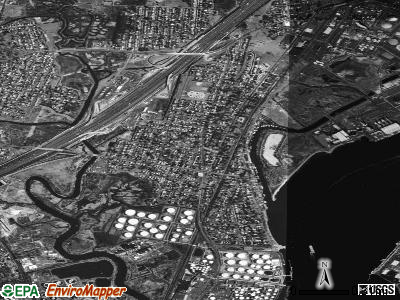 Zip code 07077 satellite photo by USGS