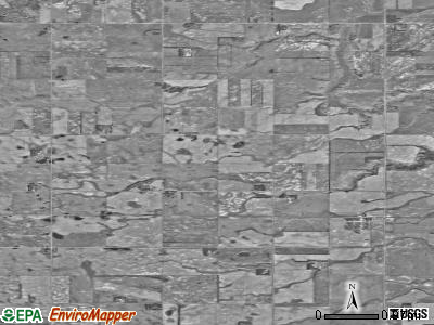 Zip code 58224 satellite photo by USGS