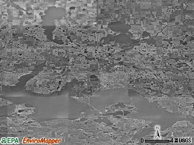 Zip code 58301 satellite photo by USGS