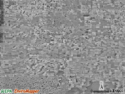 Zip code 58324 satellite photo by USGS