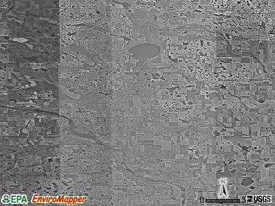 Zip code 58332 satellite photo by USGS