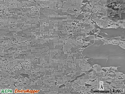 Zip code 58351 satellite photo by USGS