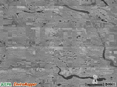 Zip code 58420 satellite photo by USGS
