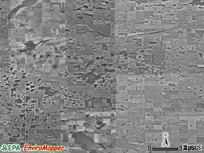 Zip code 58440 satellite photo by USGS