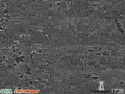 Zip code 58490 satellite photo by USGS