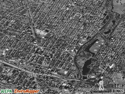 Zip code 07107 satellite photo by USGS