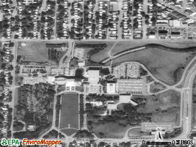 Zip code 58505 satellite photo by USGS