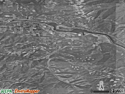 Zip code 59844 satellite photo by USGS