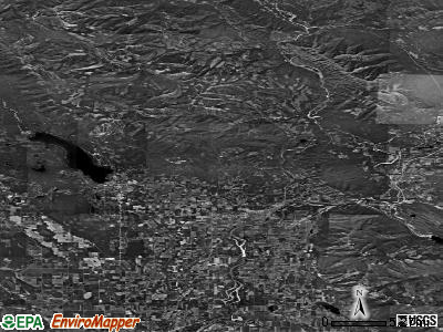 Zip code 59912 satellite photo by USGS