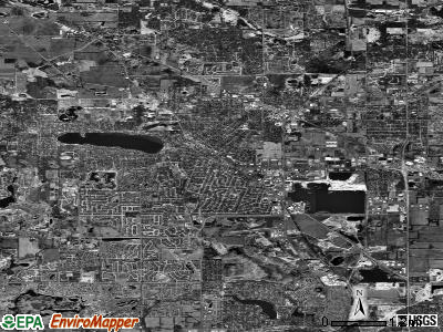 Zip code 60014 satellite photo by USGS