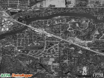 Zip code 60021 satellite photo by USGS