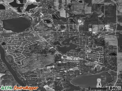 Zip code 60042 satellite photo by USGS