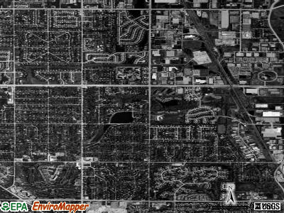 Zip code 60070 satellite photo by USGS