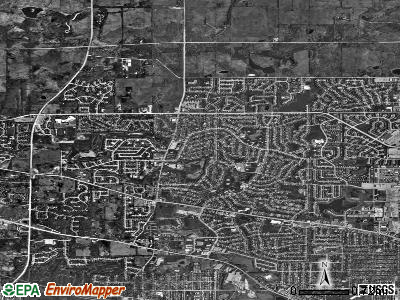 Zip code 60107 satellite photo by USGS