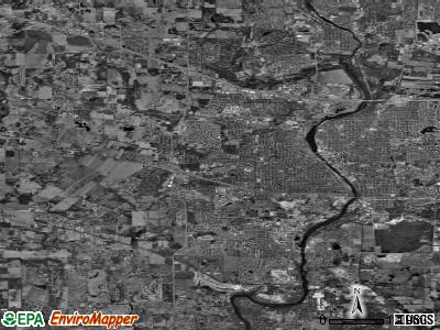 Zip code 60118 satellite photo by USGS