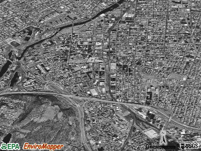 Zip code 07501 satellite photo by USGS