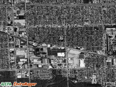 Zip code 60155 satellite photo by USGS