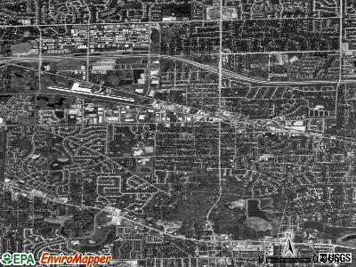 Zip code 60172 satellite photo by USGS
