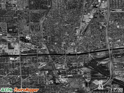 Zip code 60406 satellite photo by USGS