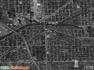 Zip code 60415 satellite photo by USGS