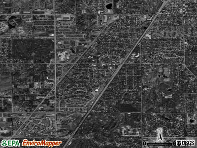 Zip code 60422 satellite photo by USGS