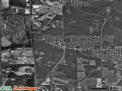 Zip code 60425 satellite photo by USGS