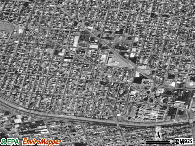 Zip code 07513 satellite photo by USGS