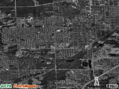 Zip code 60452 satellite photo by USGS