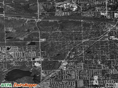 Zip code 60464 satellite photo by USGS