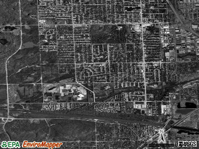 Zip code 60465 satellite photo by USGS
