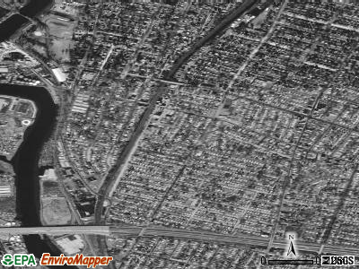 Zip code 07603 satellite photo by USGS