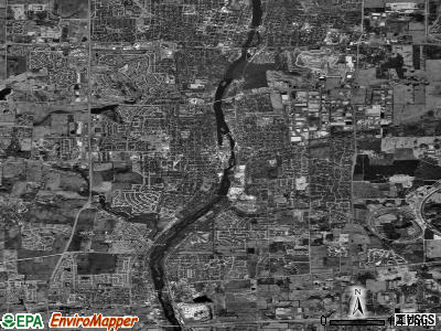 Zip code 60510 satellite photo by USGS